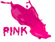 Pink paint typo splash