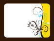 abstract flower Illustration vector spring summer frame abstract flower Illustration vector spring summer frame