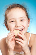 pretty girl with cookie