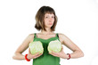 girl with cabbage
