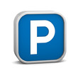 Parking sign on a white background