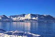 Beautiful snow capped mountains and Lake Tahoe