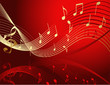 Background with music notes Background with music notes