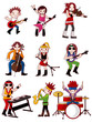 cartoon rock band icon