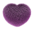 fluffy warm heart pink