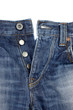 Close up of blue jeans