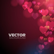 Absract background with hearts vector design