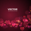 Absract background with hearts vector design
