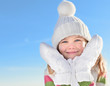 girl in winter clothes outdoors