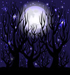 vector illustration of a night scene.