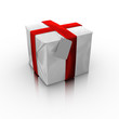 Gift box with a card