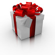 Gift box with a card