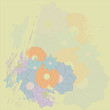 flowers on a grunge background