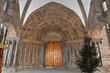 portal of basilica Saint Procopius in Trebic,Czech rep.