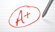 A plus grade A plus grade