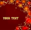 Gold stars on red background. Vector Gold stars on red background. Vector