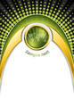 Green and gold brochure design Green and gold brochure design