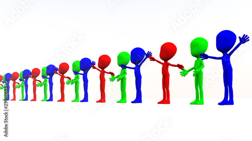 Illustration: Colourful Multicultural Figures Colourful Multicultural Figures