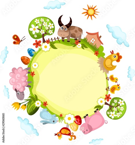 Vector: easter card easter card