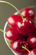 Juicy red cherries