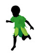African American Boy Fairy Silhouette Illustration African American Boy Fairy Silhouette Illustration