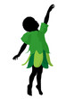 African American Boy Fairy Silhouette Illustration African American Boy Fairy Silhouette Illustration