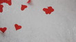 Little hearts fly in and make one big heart