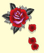 red rose tattoo