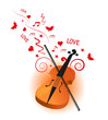 violin love background