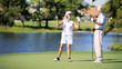 Senior Lady Learning to Play Golf