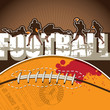 Vector: Football background with designed artwork. Football background with designed artwork.