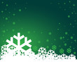 Winter background with snowflakes