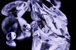 Crystal gemstones on mirror Crystal gemstones on mirror