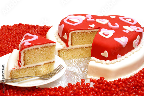 Photo: Heart Shaped Cake Heart Shaped Cake