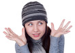 The girl in a scarf
