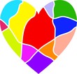 Illustration: Colourful Heart Colourful Heart