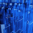 blue glass acute angled abstraction as a background blue glass acute angled abstraction as a background