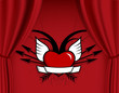 Heart with arrows and wings.