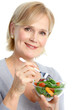 Photo: woman eating salad woman eating salad