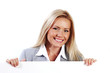 woman hidden behind paper