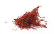 heap of saffron isolated over white
