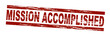 Mission accomplished / vektor