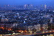 Paris et la Défense au levée du jour Paris et la Défense au levée du jour