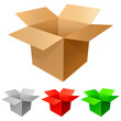 Vector: Cardboard boxes. Cardboard boxes.