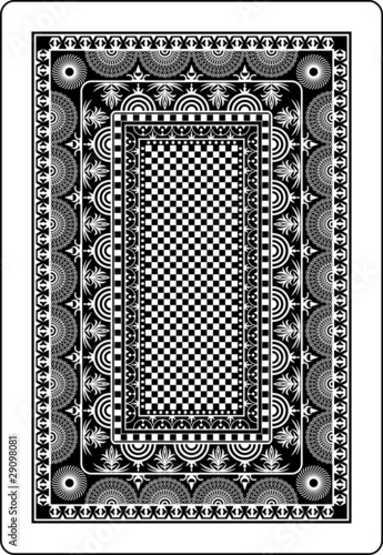 Vektor: playing card back side 62x90 mm playing card back side 62x90 mm
