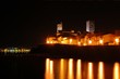 View of the city of Antibes during the night