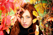 Sexy woman during autumn Sexy woman during autumn