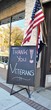 Thank You Veterans Sign and flag Thank You Veterans Sign and flag