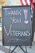 Thank You Veterans Sign Thank You Veterans Sign