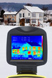 one-family houses and screen of thermal imaging camera